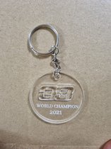 Sleutelhanger rond '33 World Champion 2021' - F1 2021 - 33 - Sleutelhanger - Acryl