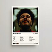 The Weeknd Poster - After Hours Album Cover Poster - The Weeknd LP - A3 - The Weeknd Merch - Muziek