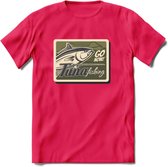 Vissen T-Shirt | Grappig Verjaardag Vis Hobby Cadeau Shirt | Dames - Heren - Unisex | Tshirt Hengelsport Kleding Kado - Roze - M