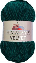 Himalaya VELVET 90048 Mos Fluwelen Garen, Breien en Haken, 100g, Super Zacht, Fluweel Breigaren, Volumineuze Pluche, Schijnen Fluweelachtig, Chenille Dolphin Baby Wol, Amigurumi, Velluto Velo