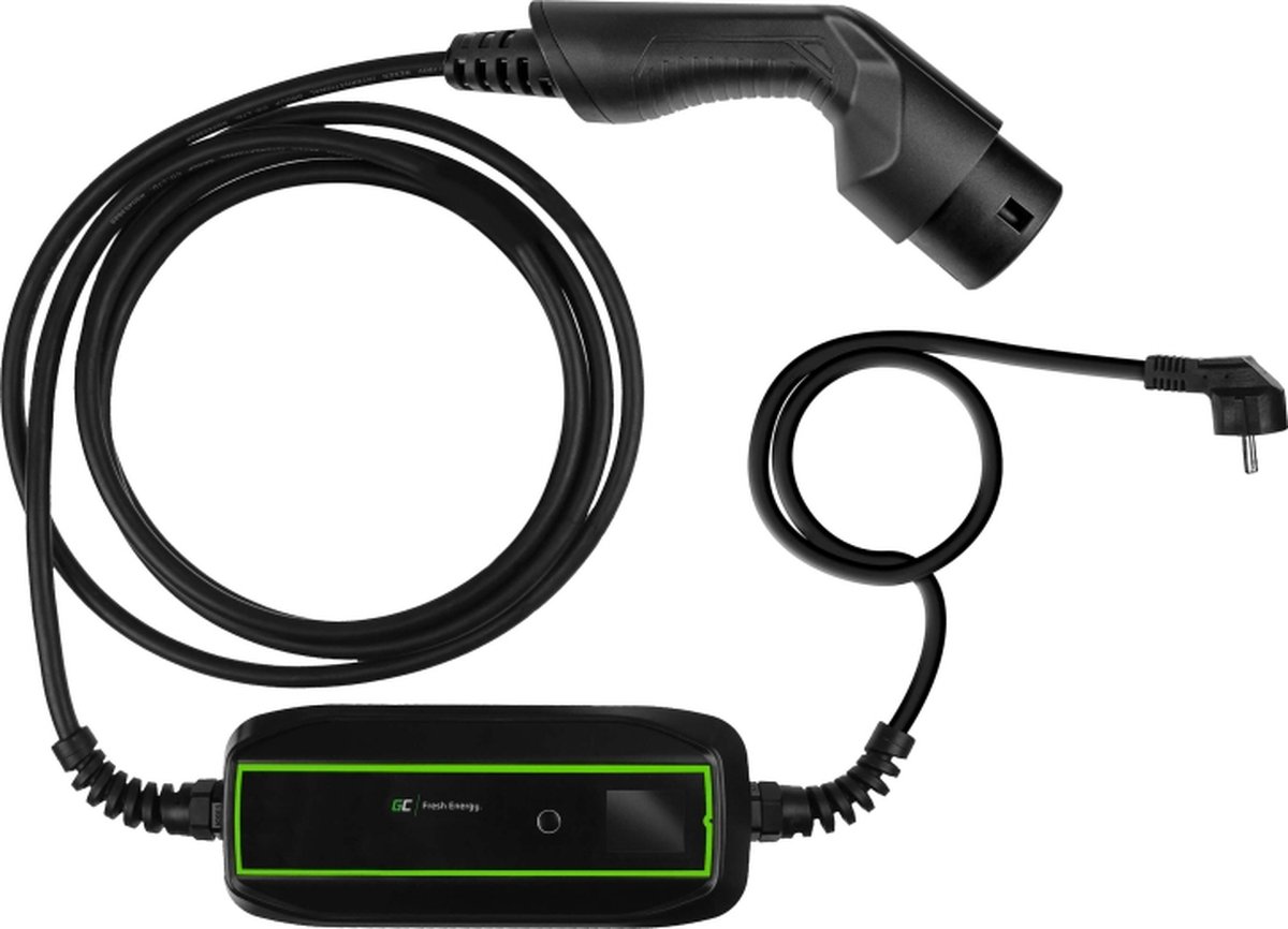 EV PowerCable 3.6kW Stopcontact - Type 2 mobiele oplader voor het opladen van elektrische auto's en plug-in hybrides.