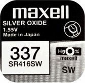 MAXELL 337 - SR416SW - Zilveroxide Knoopcel - horlogebatterij - 2 (twee) stuks