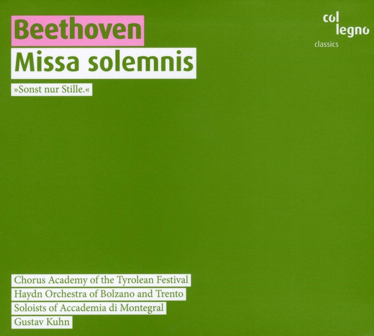 Orchestra Haydn Di Bolzano E Trento - Beethoven: Missa Solemnis (CD)