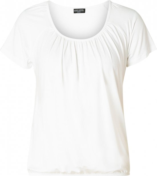 BASE LEVEL CURVY Yoni Jersey Shirt - Light Beige