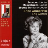 Edita Gruberova, Peter Schmidl, Erik Werba - Edita Gruberova Singt Schubert, Mendelssohn, Strauss (CD)