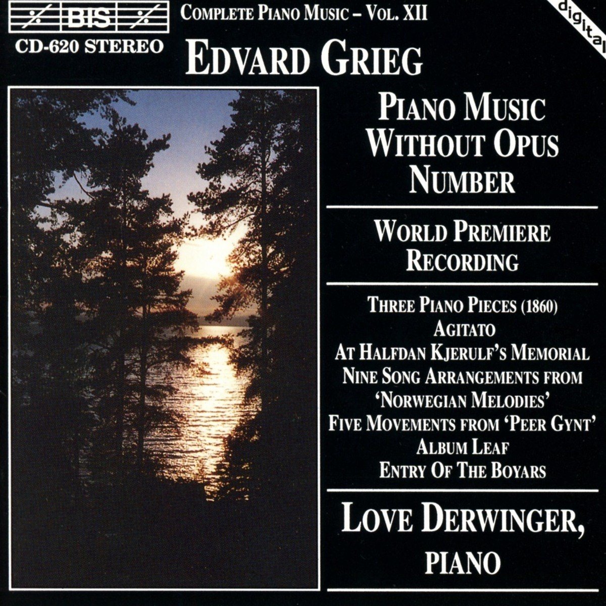 Love Derwinger - Grieg: Piano Music Without Opus-Number (CD)