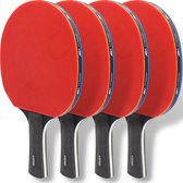 U Fit One Premium Tafeltennis Set met Opbergtas - 4 Tafeltennisbatjes - Table Tennis Rackets - Pingpong - Tafeltennisbat - 4 Batijes - 3 Star