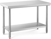 Royal Catering RVS tafel - 120 x 60 cm - 198 kg draagvermogen - royal_catering