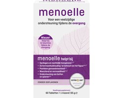 Menoelle® Tabletten - Brede ondersteuning bij overgangsverschijnselen - Voedingssupplement voor vrouwen in de overgang - 60 tabletten