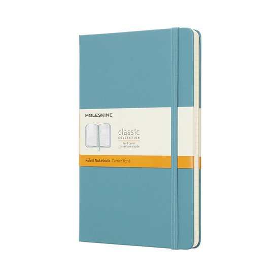 Moleskine Classic Notitieboek - Large - Hardcover - Gelinieerd - Rif Blauw