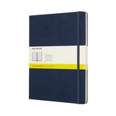 Moleskine Classic Notitieboek Hard Cover - XL - Donkerblauw - Ruiten