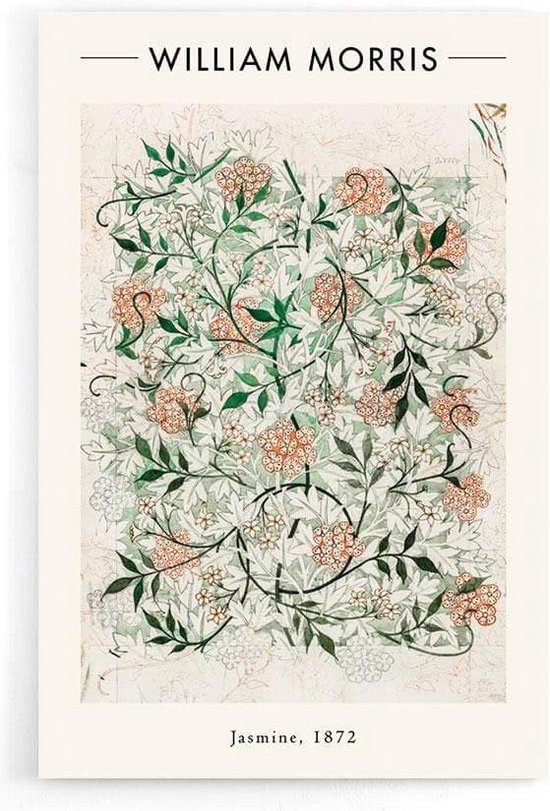 Walljar - William Morris - Jasmine - Muurdecoratie - Poster