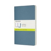 Moleskine Cahier Journals - Large - Blanco - Blauw - set van 3