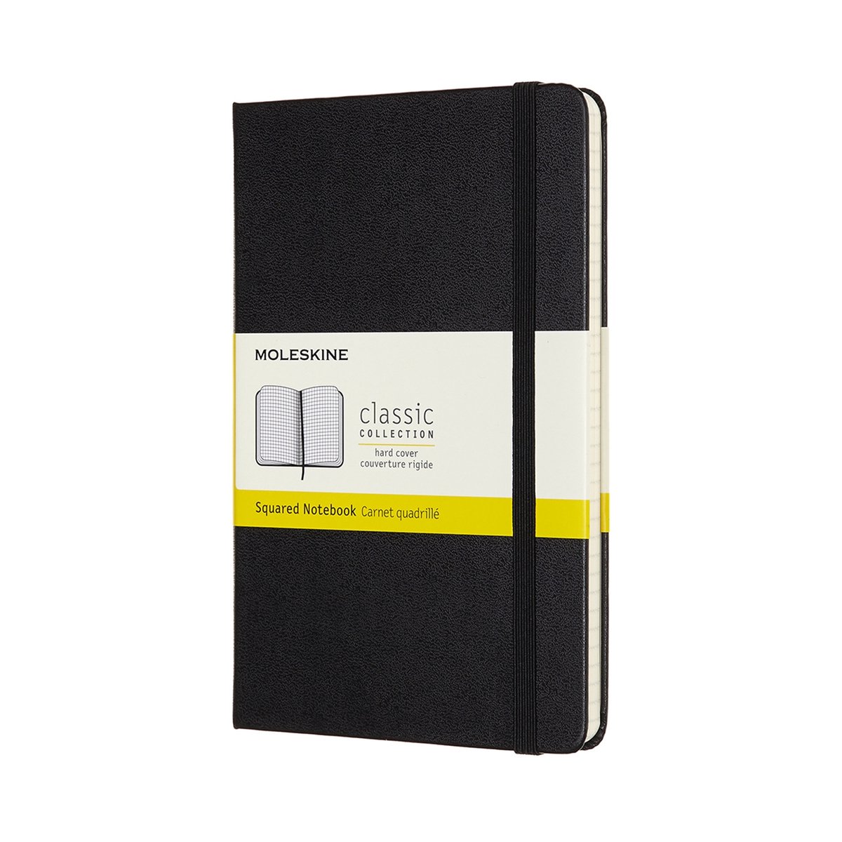 Moleskine Classic Notitieboek - Medium - Hardcover - Geruit - Zwart