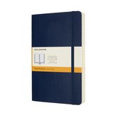 Moleskine Classic Notitieboek - Expanded - Large - Softcover - Gelinieerd - Saffier Blauw