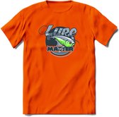 Vissen T-Shirt | Grappig Verjaardag Vis Hobby Cadeau Shirt | Dames - Heren - Unisex | Tshirt Hengelsport Kleding Kado - Oranje - S