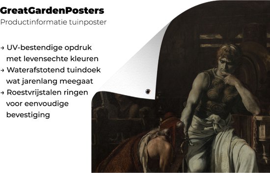 Tableau jardin Priam demande à Achille le corps d'Hector - Tableau de Théobald Chartran - 60x80 cm - Affiche jardin - Toile jardin