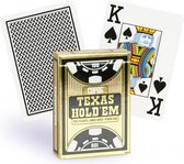 Copag - Cartes de poker en plastique - Texas Hold'em Gold - Index Jumbo - Noir