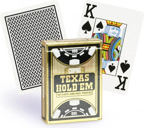 Acheter 54 Cartes Poker Plastic - Copag - Dos Noir - Ludifolie