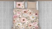 Snoozing Lise - Flanel - Dekbedovertrek - Tweepersoons - 200x200/220 cm - Zacht Taupe