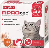 Beaphar Fiprotec Kat - Vlooienbestrijding -  >1 kg -  4 Pipetten