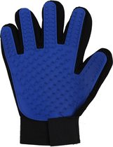 Petcomfort Vachtverzorging Verzogingshandschoen Mesh Blauw