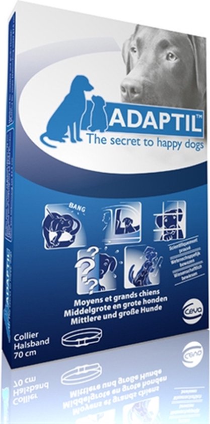 Adaptil Calm Halsband - M/L - 70 cm - Anti-stress halband voor honden