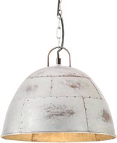 vidaXL Hanglamp industrieel vintage rond 25 W E27 31 cm zilverkleurig