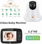 Baby Pearl - Video baby monitor - Babyfoon met camera - Live meekijken - Terugpraten - Kleurenmonitor - Met WIFI