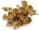 Deco bosje eucalyptus - Goud - kunstbloemen tak