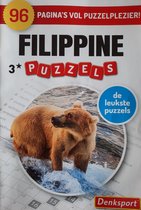 Denksport Filippine puzzelboek - 96 pagina's vol met 3 sterren puzzels - ijsbeer