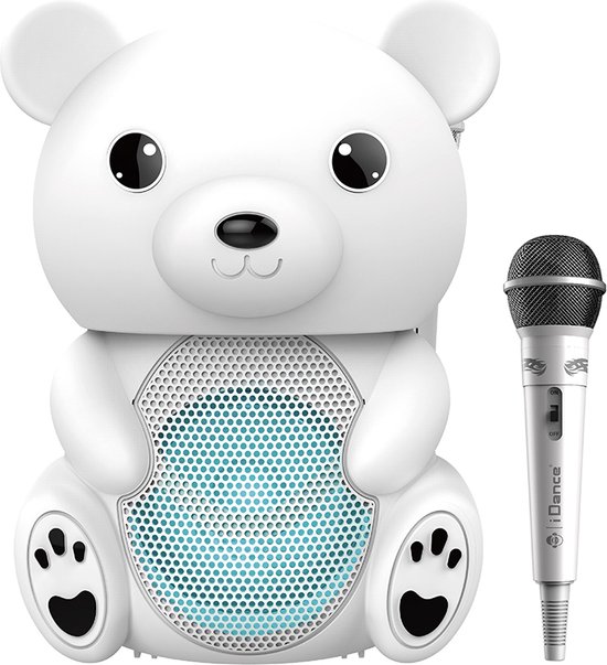 iDance Funky Bear Party Speaker Karaoke Set voor Kinderen Met