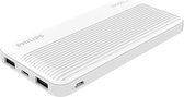 Bol.com Philips Powerbank 10000 mAh - DLP7719N/03 - 2 USB-A Poorten - LED-Indicatoren - Wit aanbieding