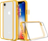 Apple iPhone XR Hoesje - Rhinoshield - MOD NX Serie - Hard Kunststof Backcover - Transparant / Geel - Hoesje Geschikt Voor Apple iPhone XR