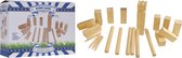 Kubb spel groot hout 21-delig