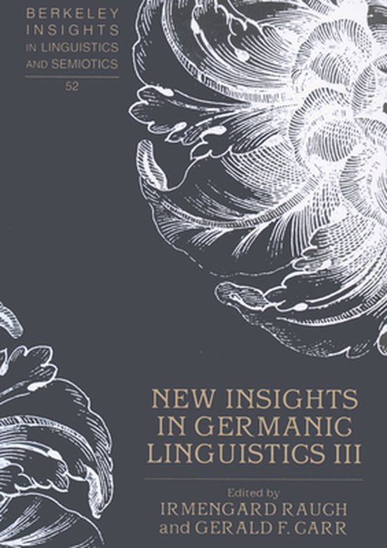New Insights in Germanic Linguistics III - cover