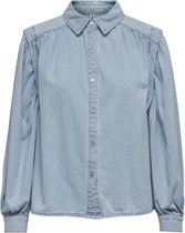 Only Blouse Onllouie Life Ls Dnm Shirt Bj17390 15248952 Light Blue Denim Dames Maat - M