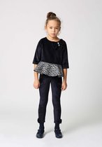 Fluweel Blouse Navy Blauw, Zuzu Kids, Kinderkleding, Blouse, Meisjes, Meisjes Blouse