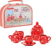 Moulin Roty Red Ceramic Tea Set