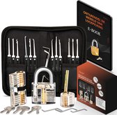 Complete Lockpick Set 2.0 - 31 delig - Gereedschapset - Survival Kit - Met 3x Oefenslot - Lock Pick Set - Lockpicking Set - Gereedschapsetui - 2022 Versie - Inclusief Gratis E-Book