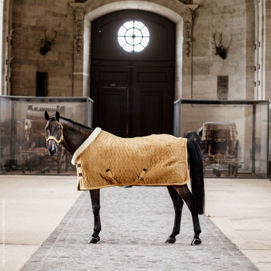 Kentucky Horsewear Show rug velvet mustard 175