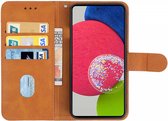 Samsung Galaxy A53 Hoesje Portemonnee Wallet Book Case Bruin