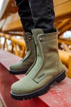 Chekich CH027 Suede ST HERENLAARZEN KHAKI