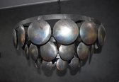 Schijfjeslamp/ zwartmetalen schijfjeslamp/ schijfjeskroonluchter/diameter 60 cm