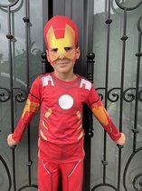 Moni Kids Kostuum - Hoge Kwaliteit Gedrukt Ironman Kostuum