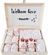 Baby Kraamcadeau meisje - 8 in 1 cadeau - geboorte kistjes - baby geschenkbox