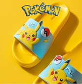 Pokémon - Pokemon Badslippers - Pokémon Slippers - Badslipper Pikachu Kids Slippers Geel - Blauw