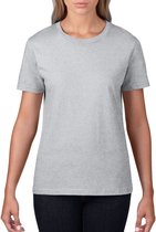 Basic ronde hals t-shirt grijs voor dames - Casual shirts - Dameskleding t-shirt grijs XL (42/54)