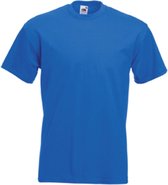 Grote maten basic kobalt blauw t-shirt voor heren - voordelige katoenen shirts 3XL (46/58)