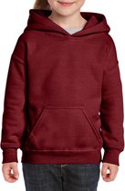 Bordeaux capuchon sweater voor meisjes 158-164 (xl)